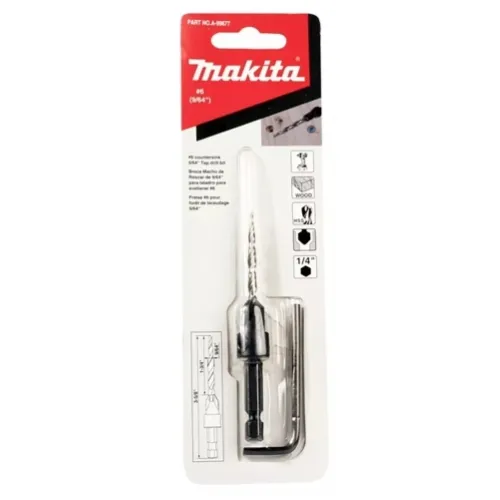 Avellanador Individual para Madera 9/64" - Zanco Hex 1/4"