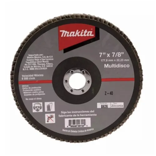Multidisco Abrasivo 7" G40 T29 (Metal y Construcción)