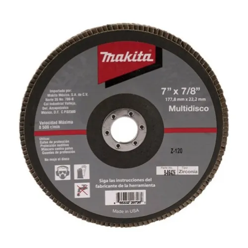 Multidisco Abrasivo 7" G120 T29 (Acabado Fino)