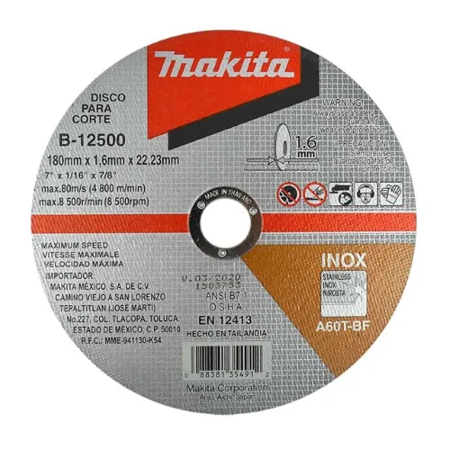 Disco de Corte Preciso 7" x 1/16"