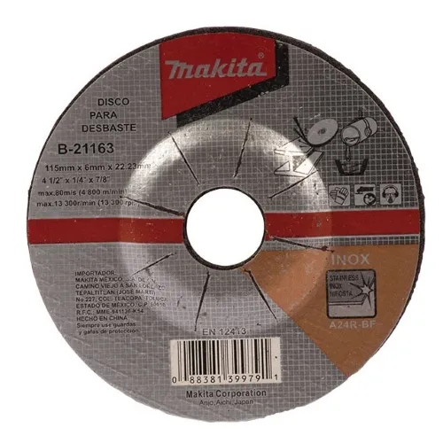 Disco Abrasivo 4-1/2" Desbaste Metal Alto Rendimiento