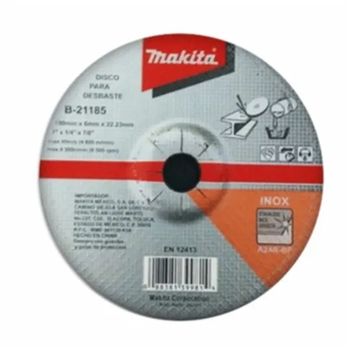 Disco Abrasivo 7" Desbaste Metal Alto Rendimiento