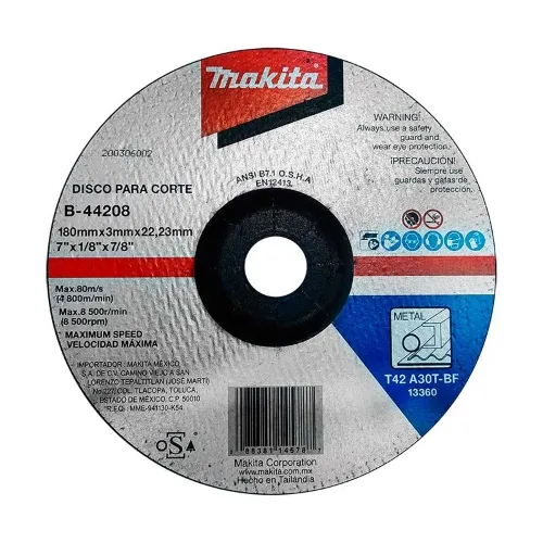 Disco Abrasivo de Corte 7"