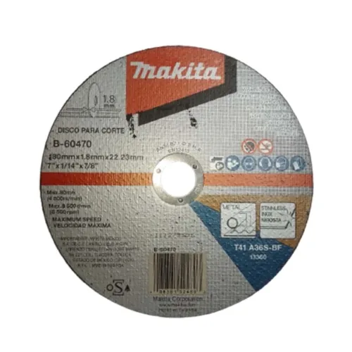 Makita Disco corte metal 180 mm x 1.8 mm 