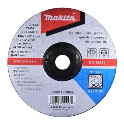 Disco Abrasivo para Metal 180x6x22mm