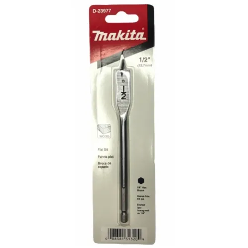 Broca Flat para madera 5/8" × 6" Makita 