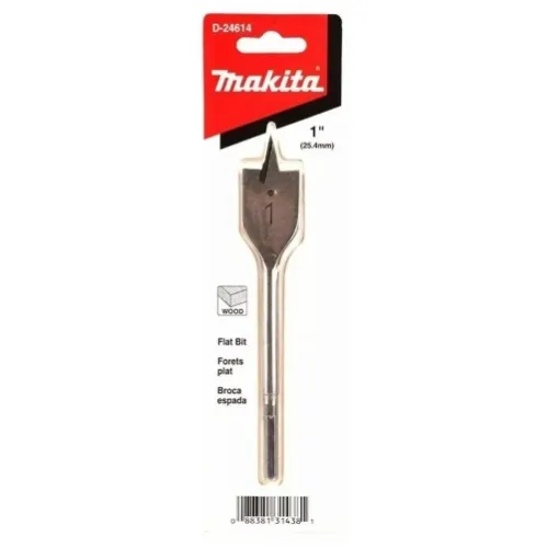 Broca Plana para Madera HSS - 32mm x 152mm (Doble Cortador Hexagonal)