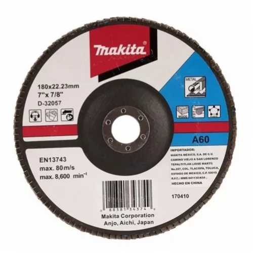 Multidisco de Lija G60 7" con Soporte Textil