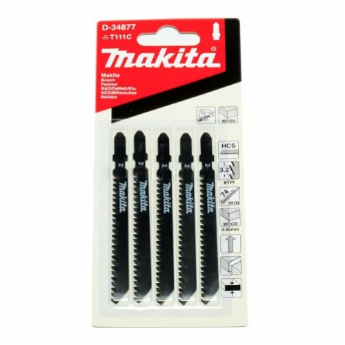 Juego de Seguetas Curvas para Madera Tipo T (5 piezas)