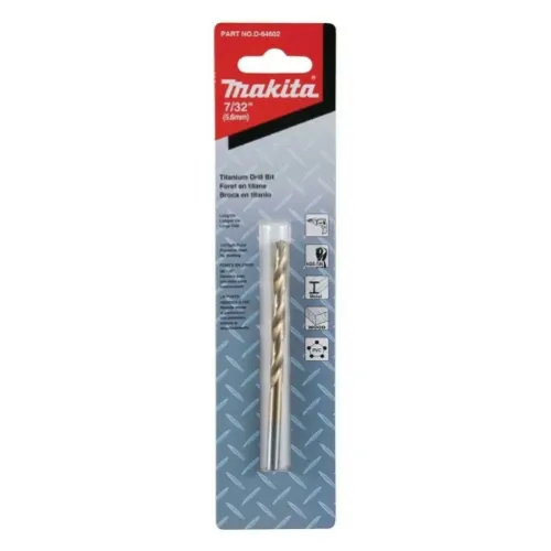 Broca HSS‑TiN Metal 7/32" Makita 