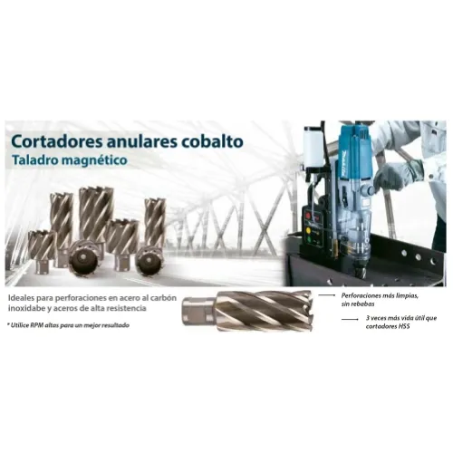 Makita Cortador anular HSS‑Co 1″ x 1″ M35 